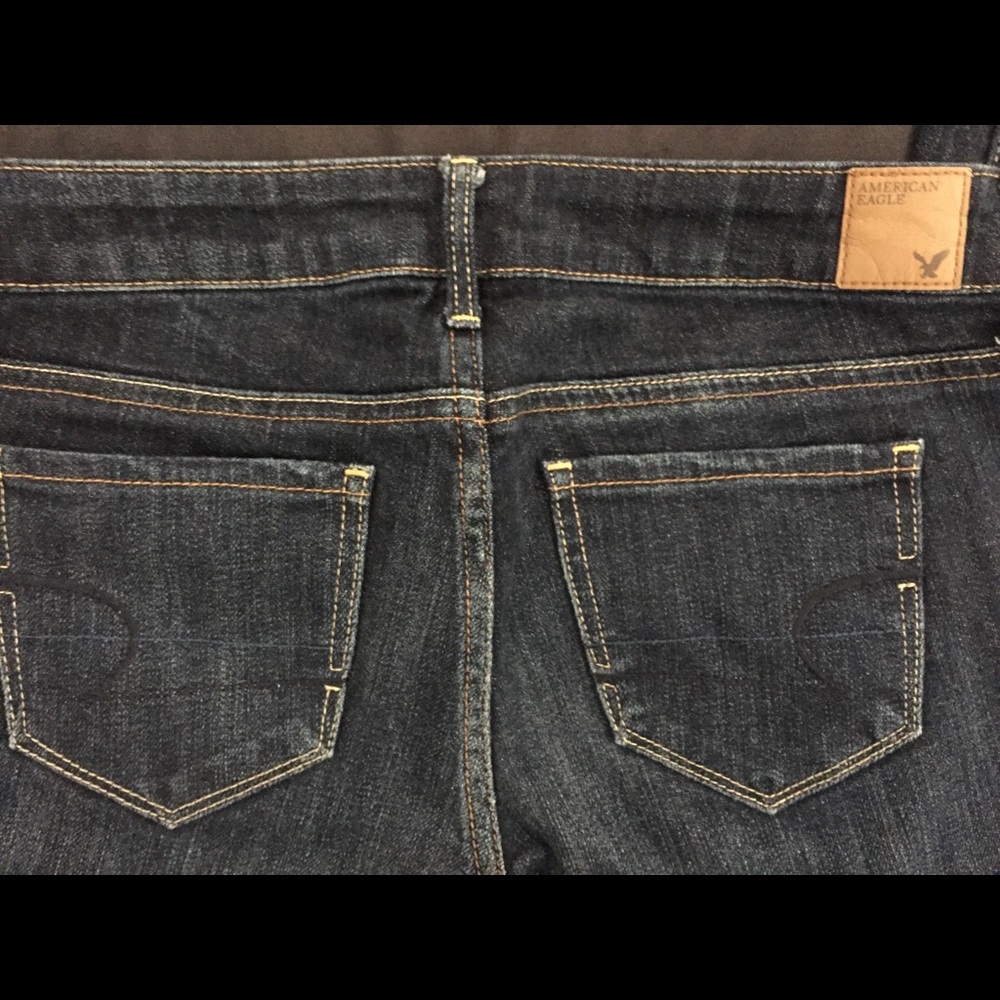 American Eagles Skinny Stretch Blue Jeans Size 4
